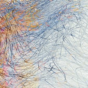 abstract multiple exposure photograph of wavy grasses