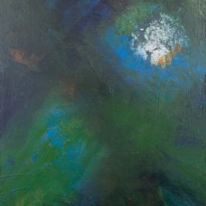 a dark to light abstrat painting painting representing the emergence of an idea from many different sensations